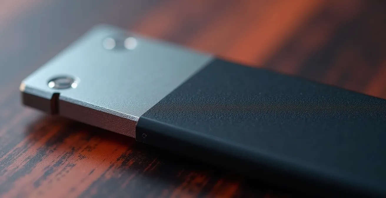 Detalle macro de componentes de alta calidad vs económicos en equipos estéticos