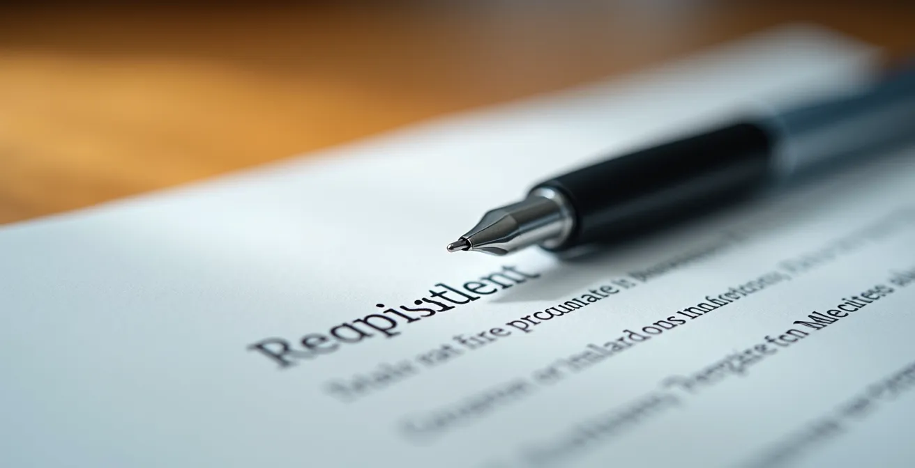 Mesa de consulta con documentos de consentimiento informado y bolígrafo profesional