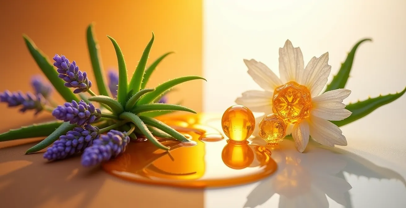 Fusión armoniosa de elementos naturales y tecnología en tratamiento estético