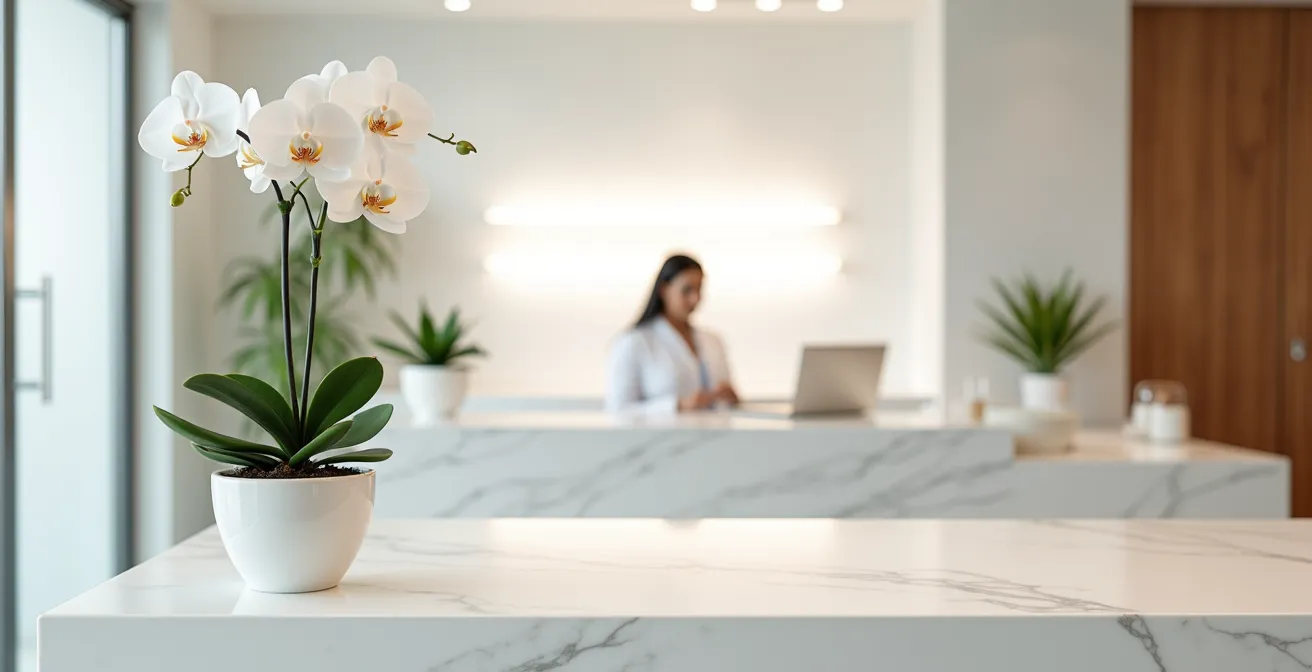 Ambiente minimalista mostrando la conexión personalizada entre centro estético y cliente